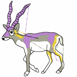 Gazelle Embroidery Design 3 Gazelle Embroidery Design 3